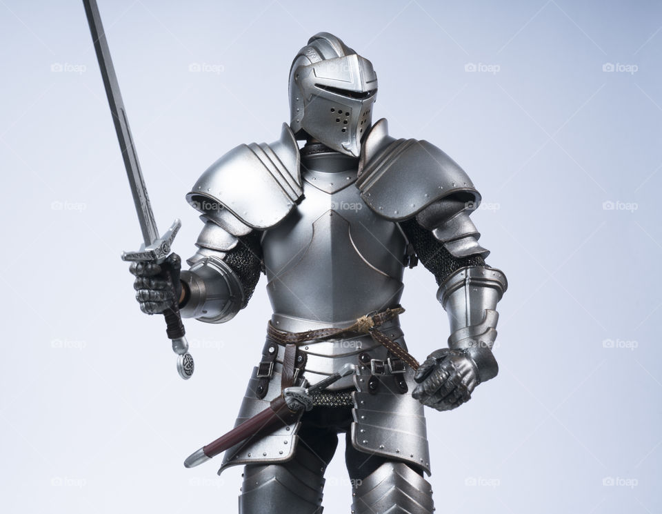 Knight holding sword 
