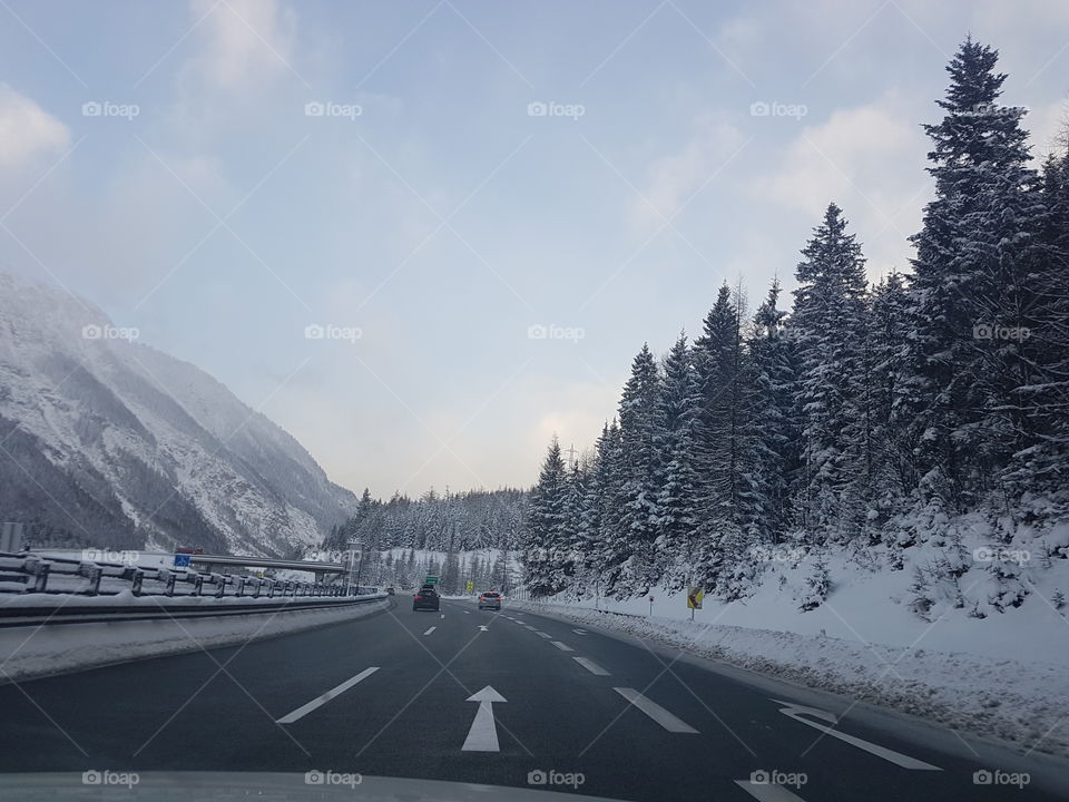 Road in mountains