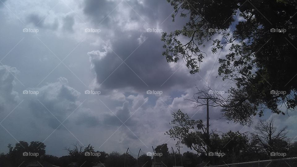 dark cloud. took this picture right before the thunderstorm
