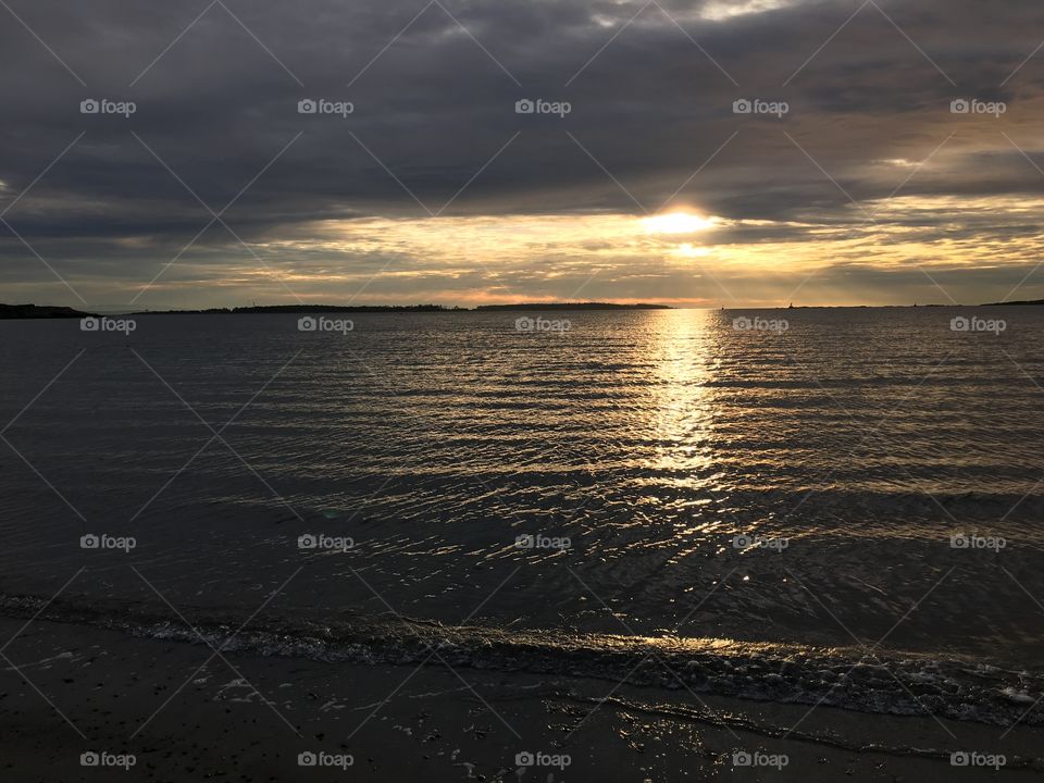 Sunlight reflected on sea