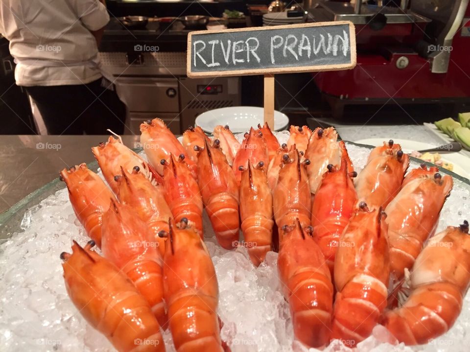 Big river prawns