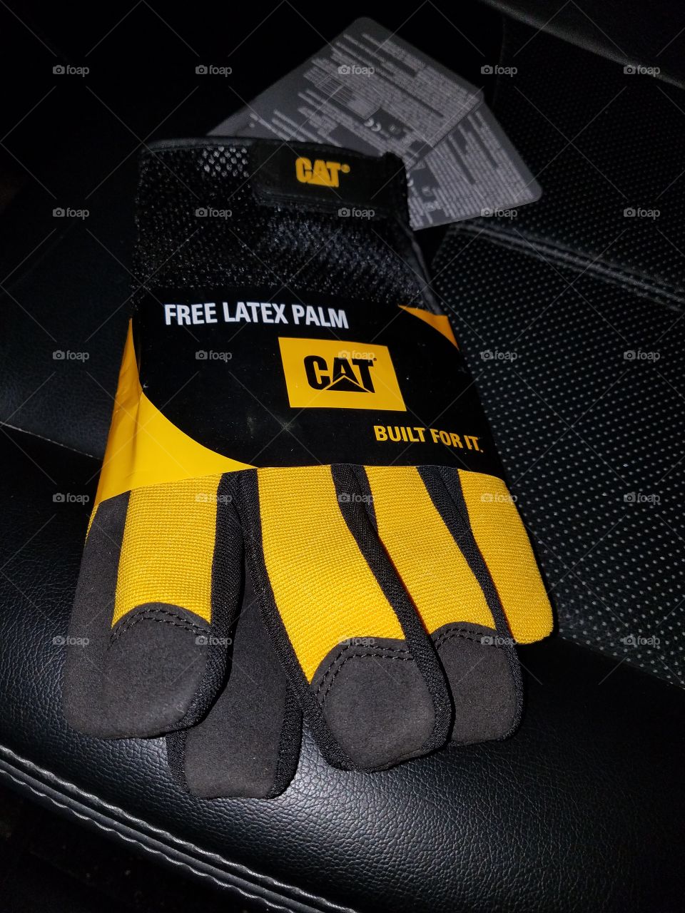 New pair of typical workers gloves.