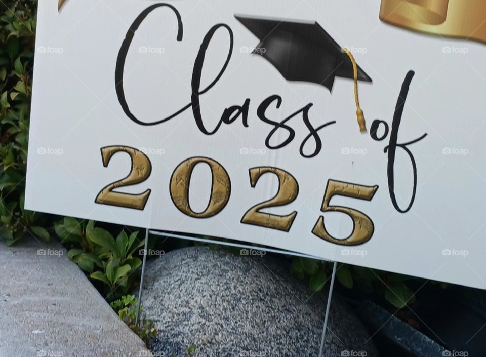Class of 2025 sign