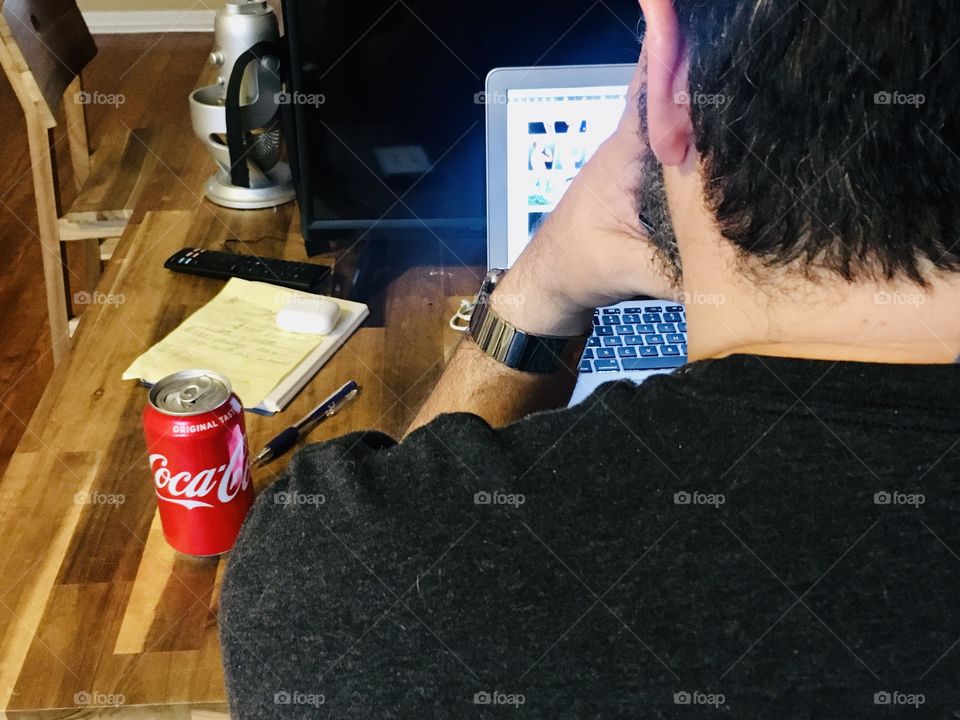 Working from home with Coca-Cola 
