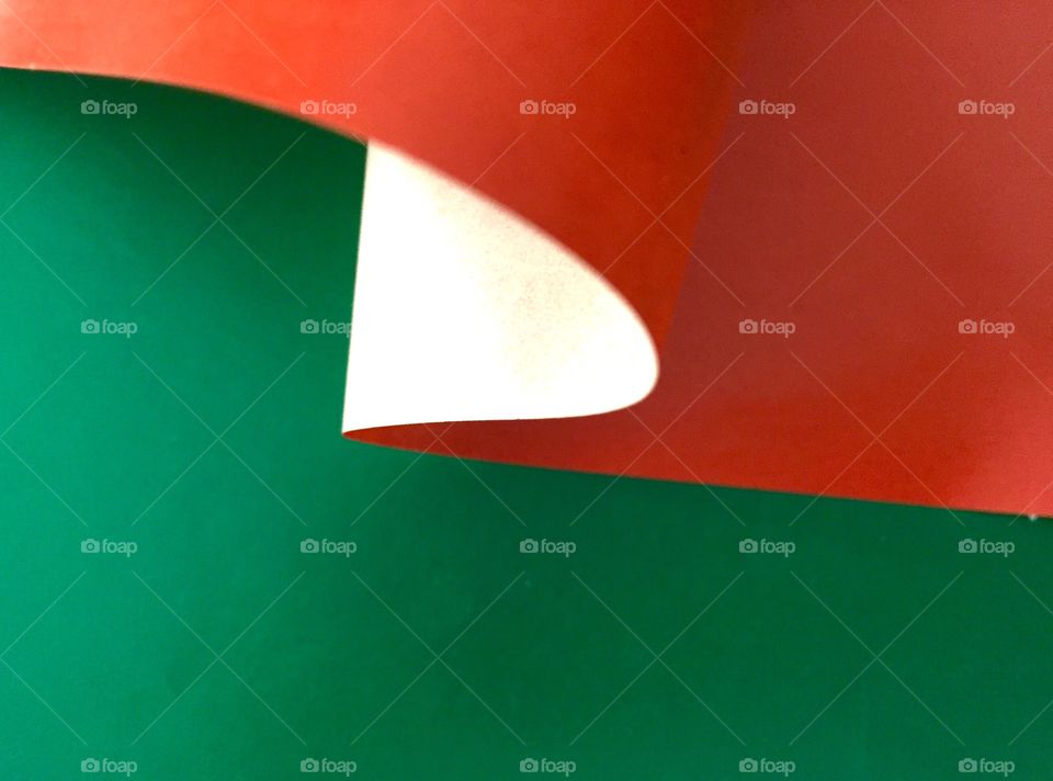 Art paper, orange , green 