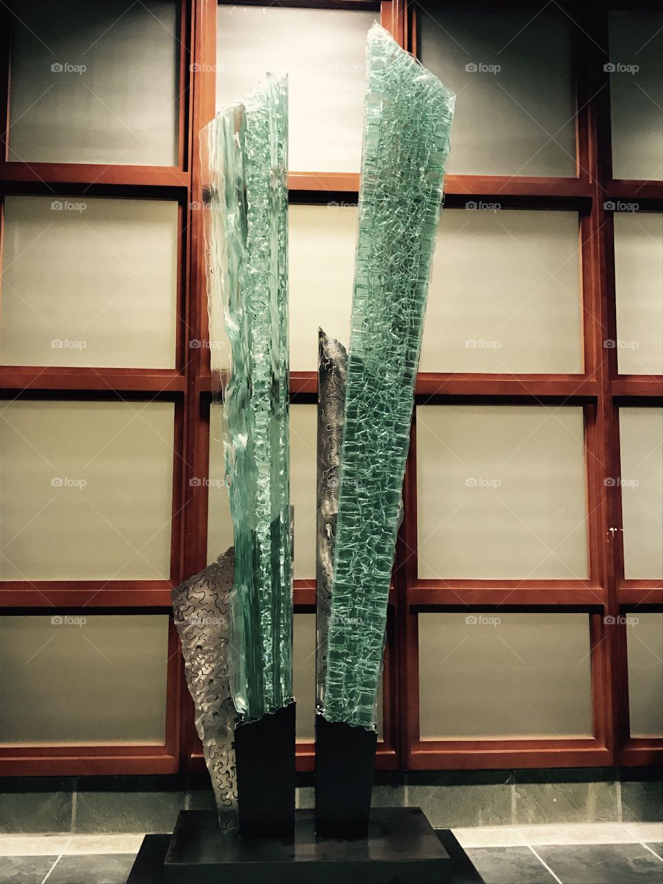 Glass sculpture