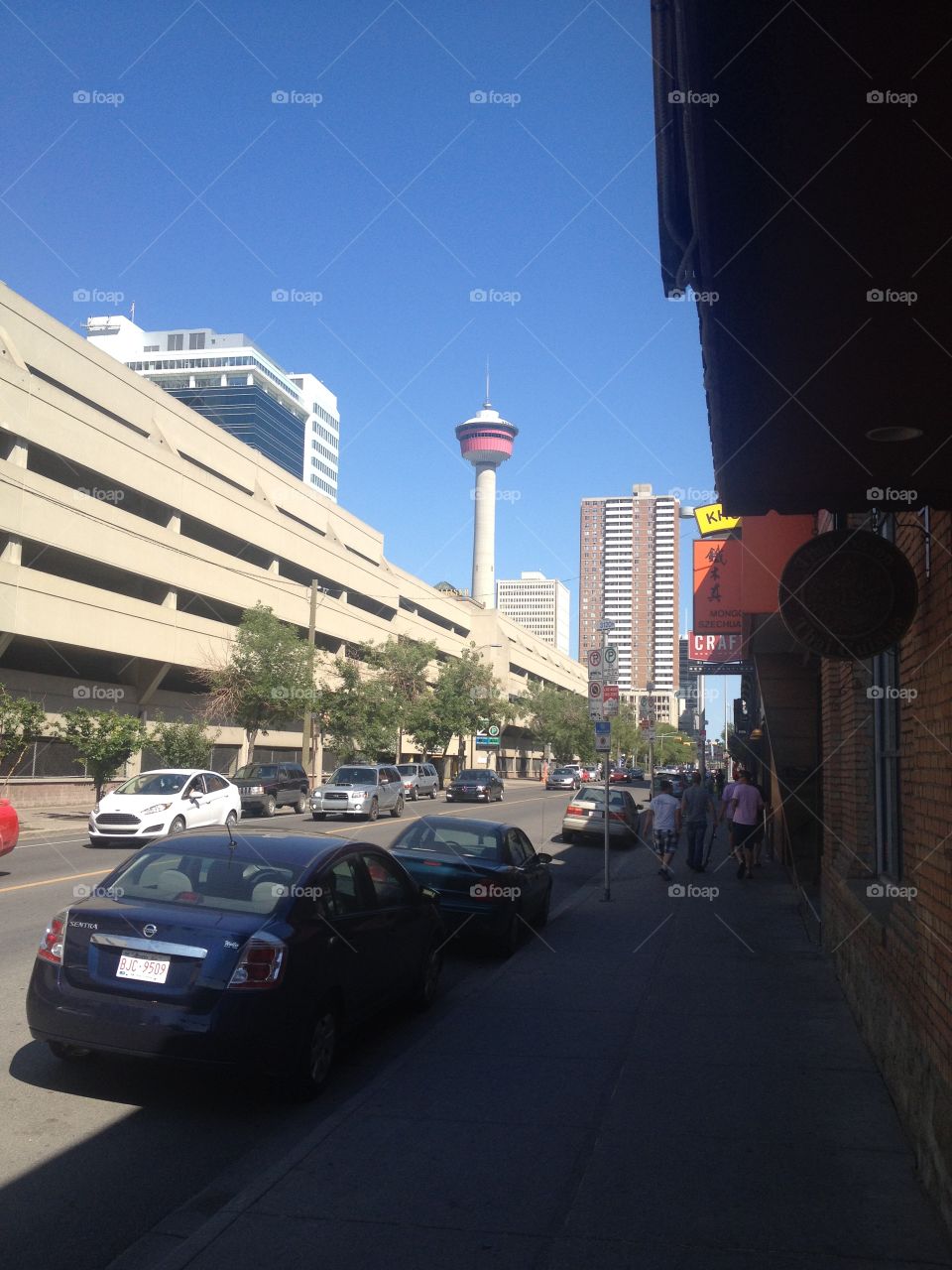 Walking through downtown Calgary! 