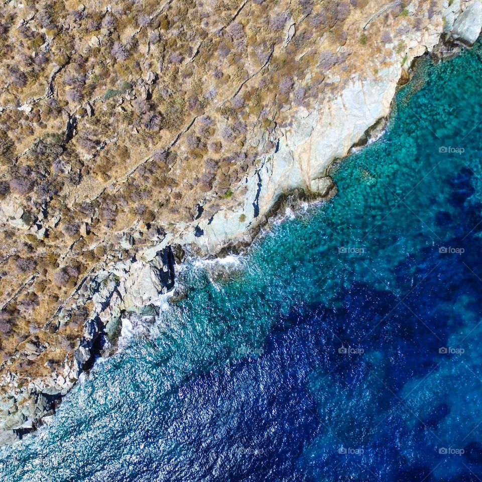 Aerial view of beach