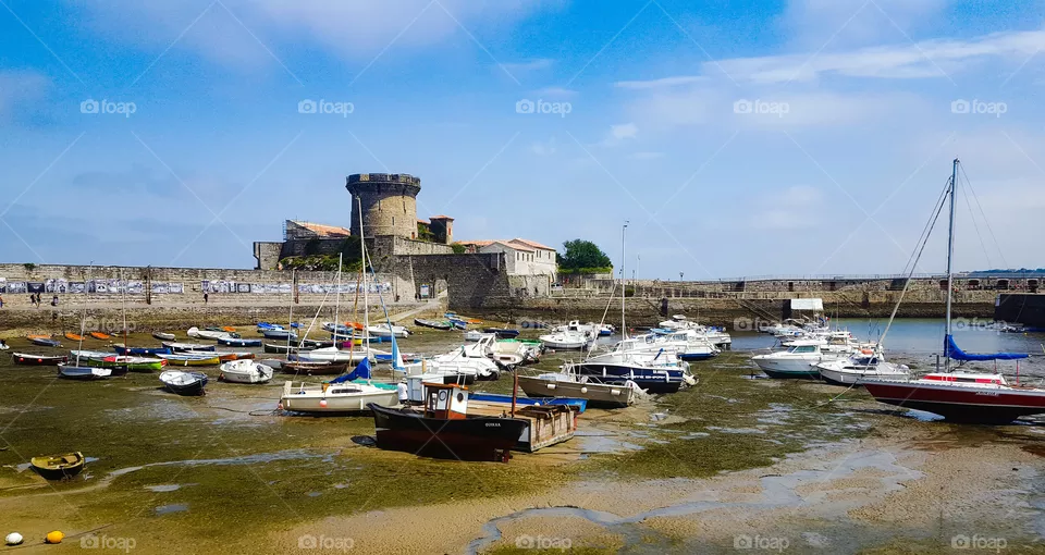 Harbor in Ciboure, France
