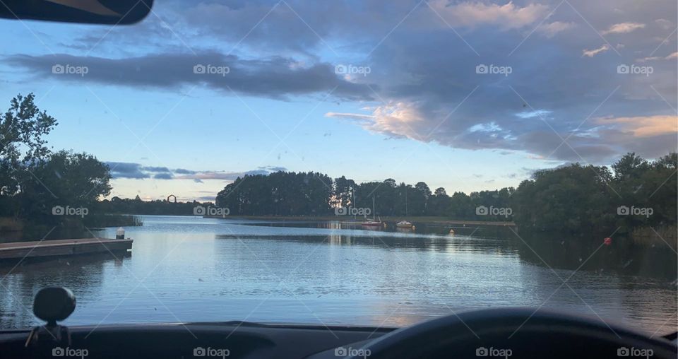 Just a beautiful reflection over the lake before the sunset tonight. 