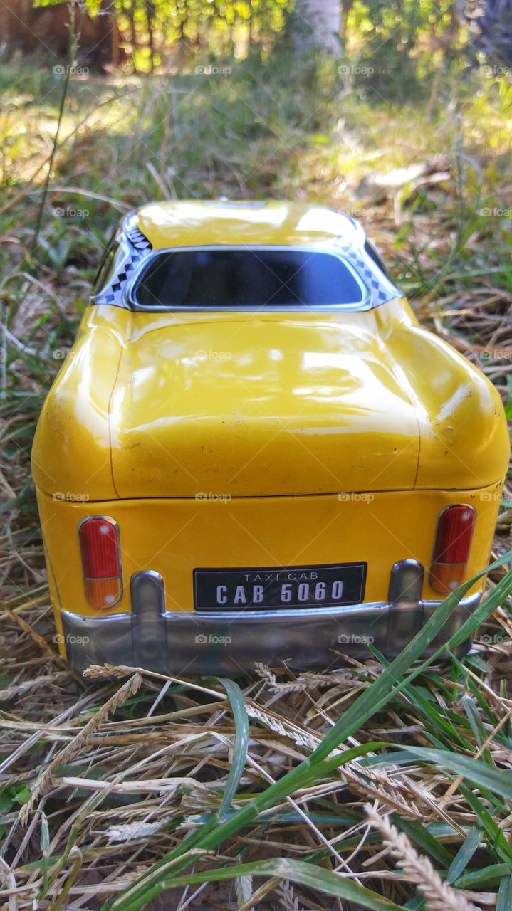 carro car táxi amarelo