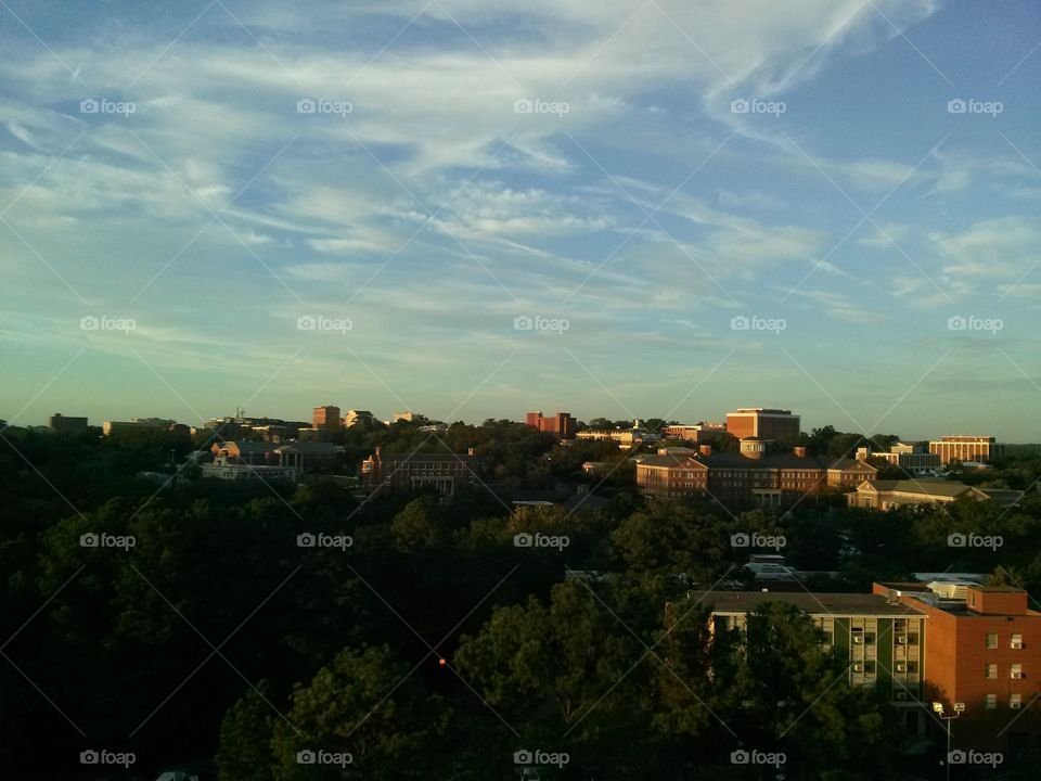 High view of athens, Georgia