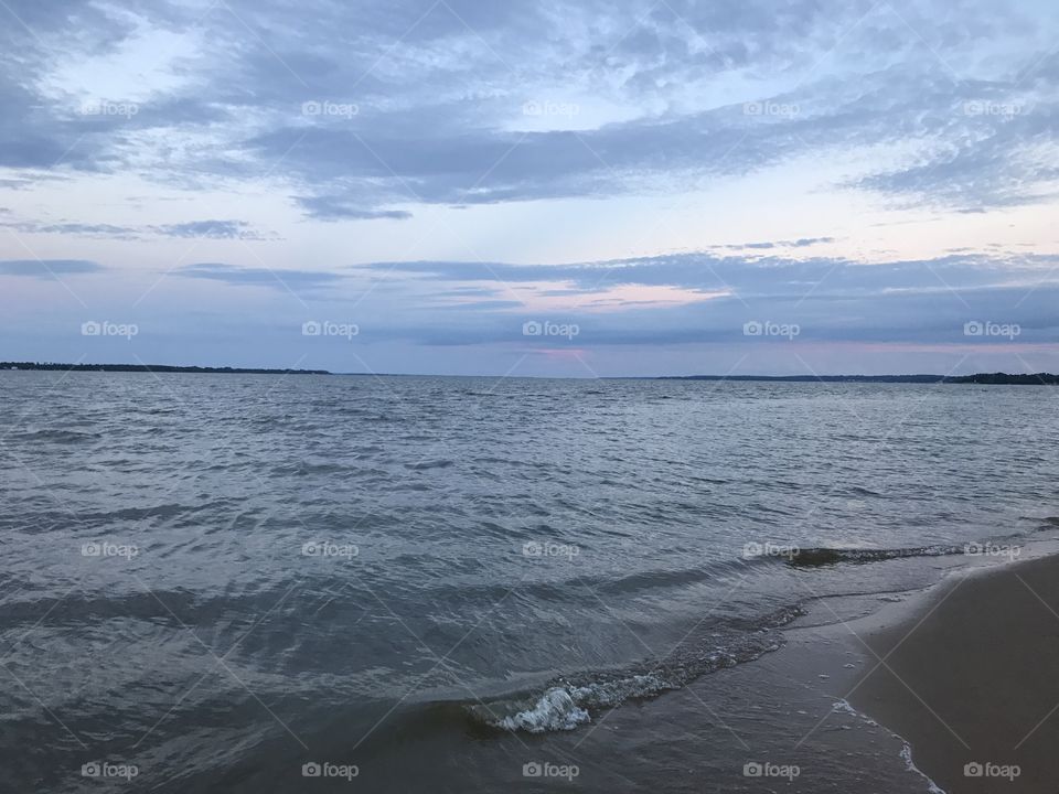 River at dusk