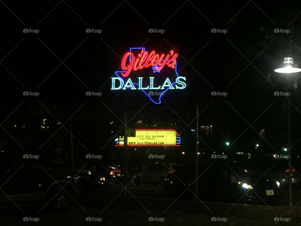 Gilley's in Dallas after a concert. 
