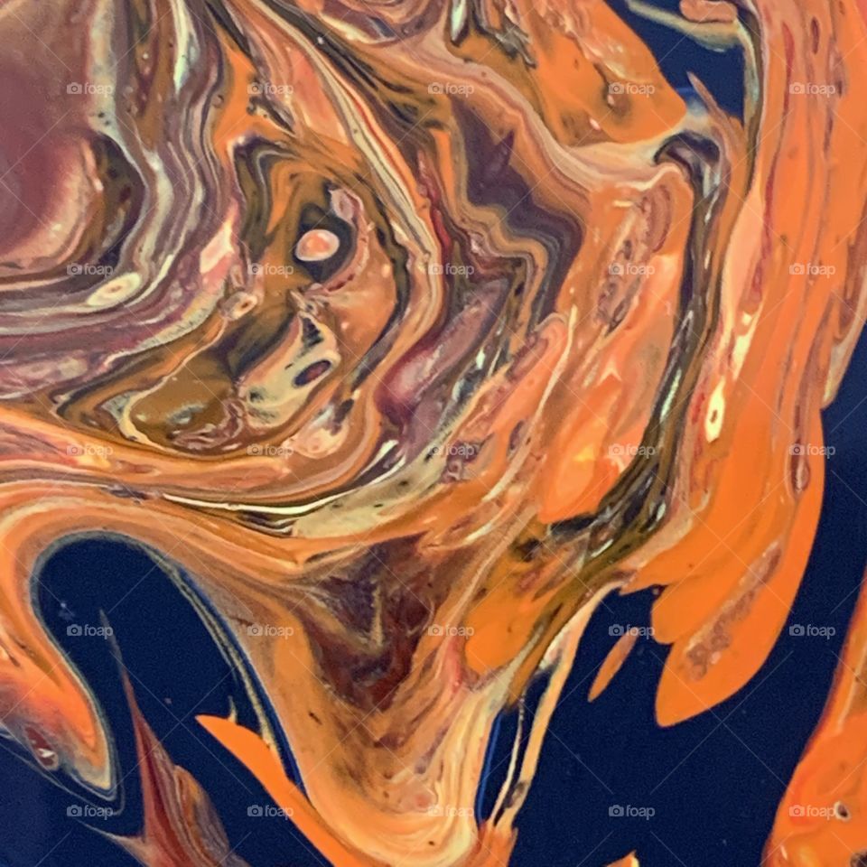Acrylic pour abstract art 