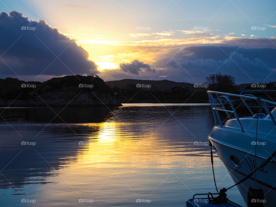 Evening at the coast. 