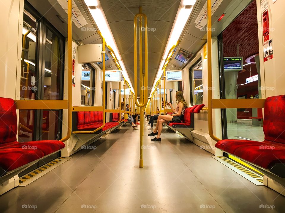 Subway System, Train, Indoors, Locomotive, Inside