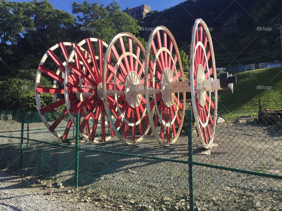 Wheel, Roll Along, No Person, Park, Outdoors