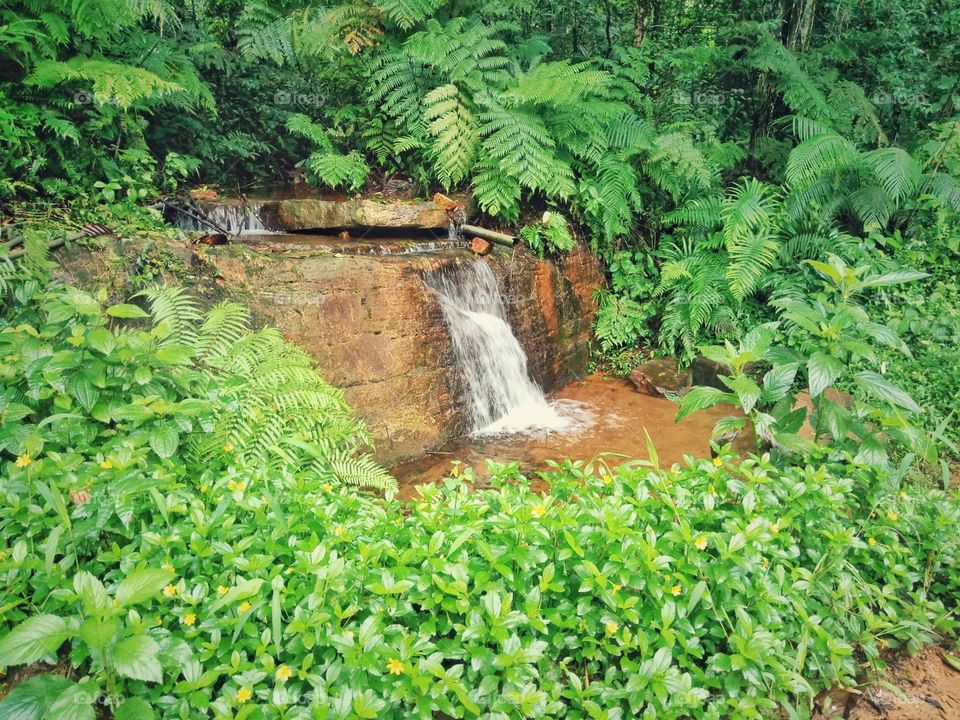 village waterfall