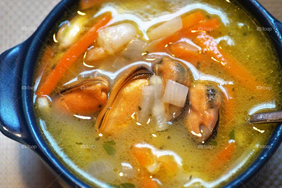 Delicious sea food soup