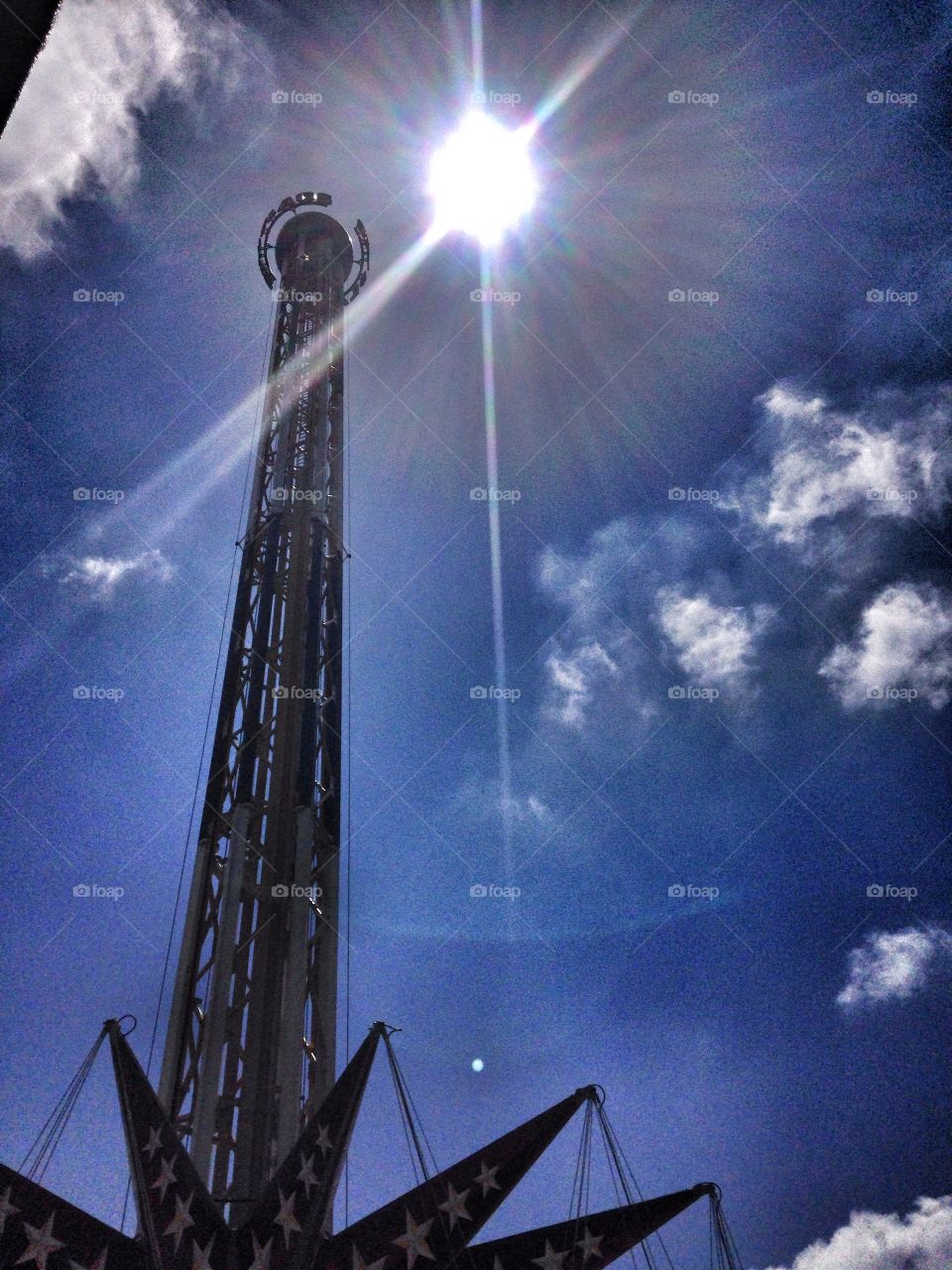 Scream. Swing ride at fiesta Texas
