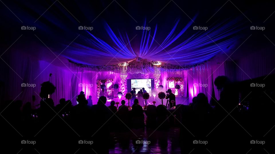 purple themed 18th birthday event