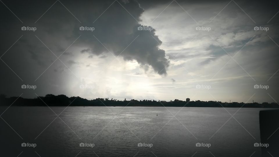Dark Cloud over the River