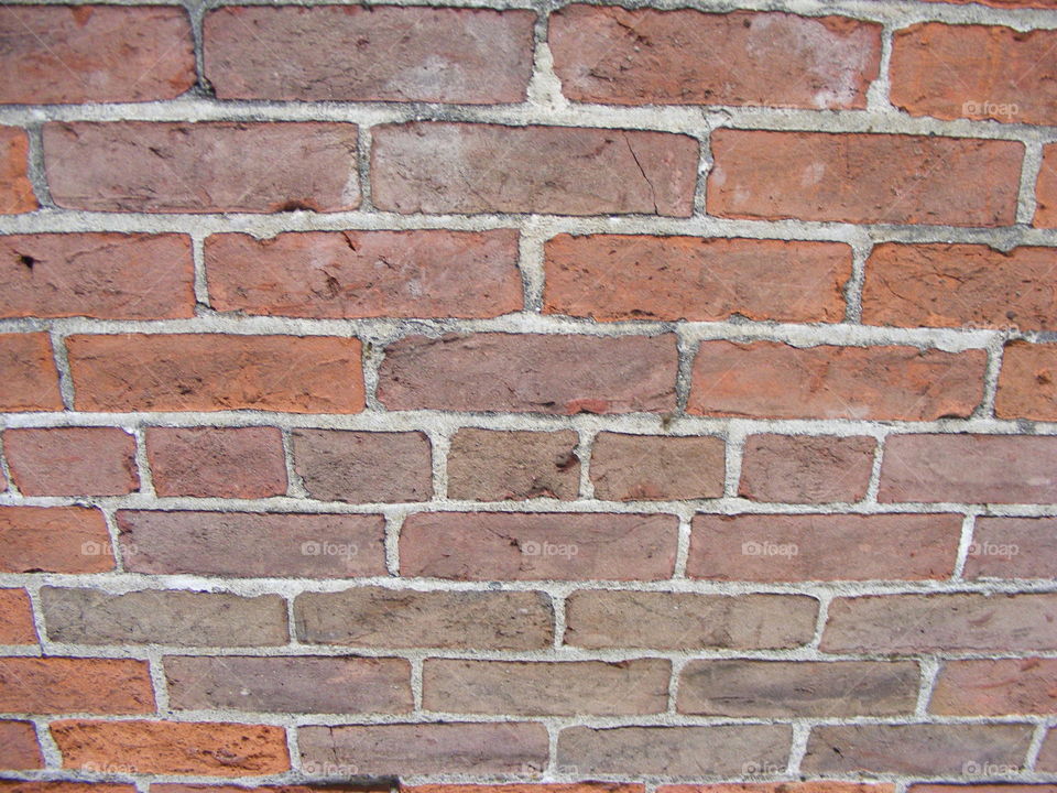 Old bricks angled down