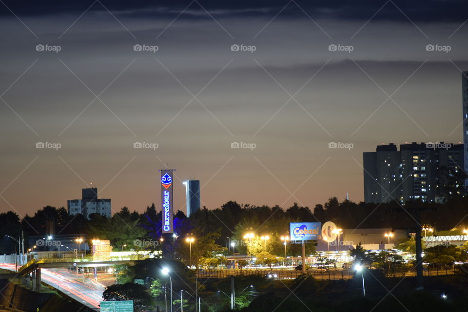 São José dos Campos SP Brazil seen from above.