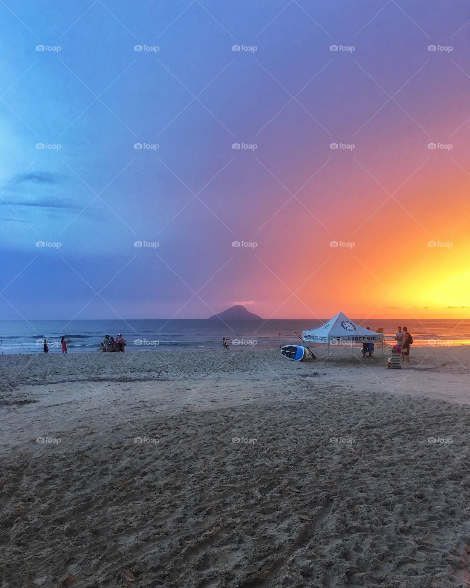 Final de tarde mais lindo que já vi