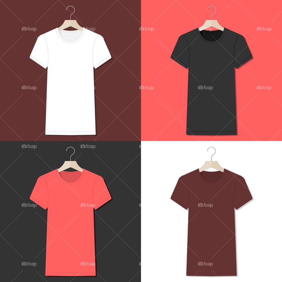 t-shirt colors illustration