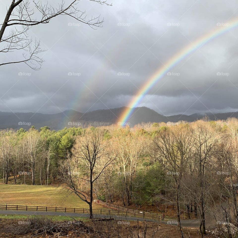 Double rainbow after the storm 