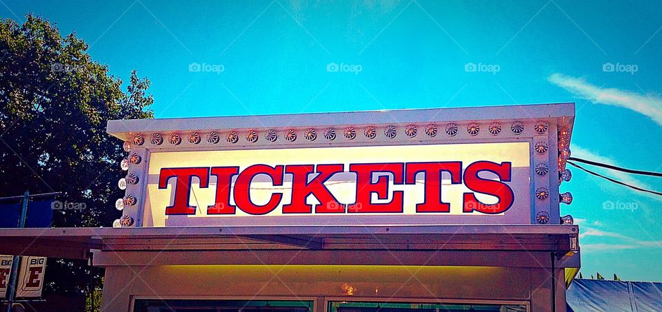 Tickets. Simple photo from the State Fair 