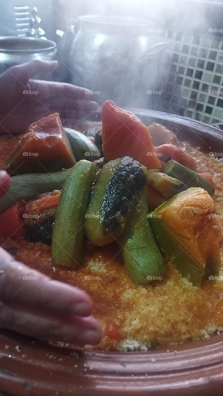 delicious plate of COUSCOUS