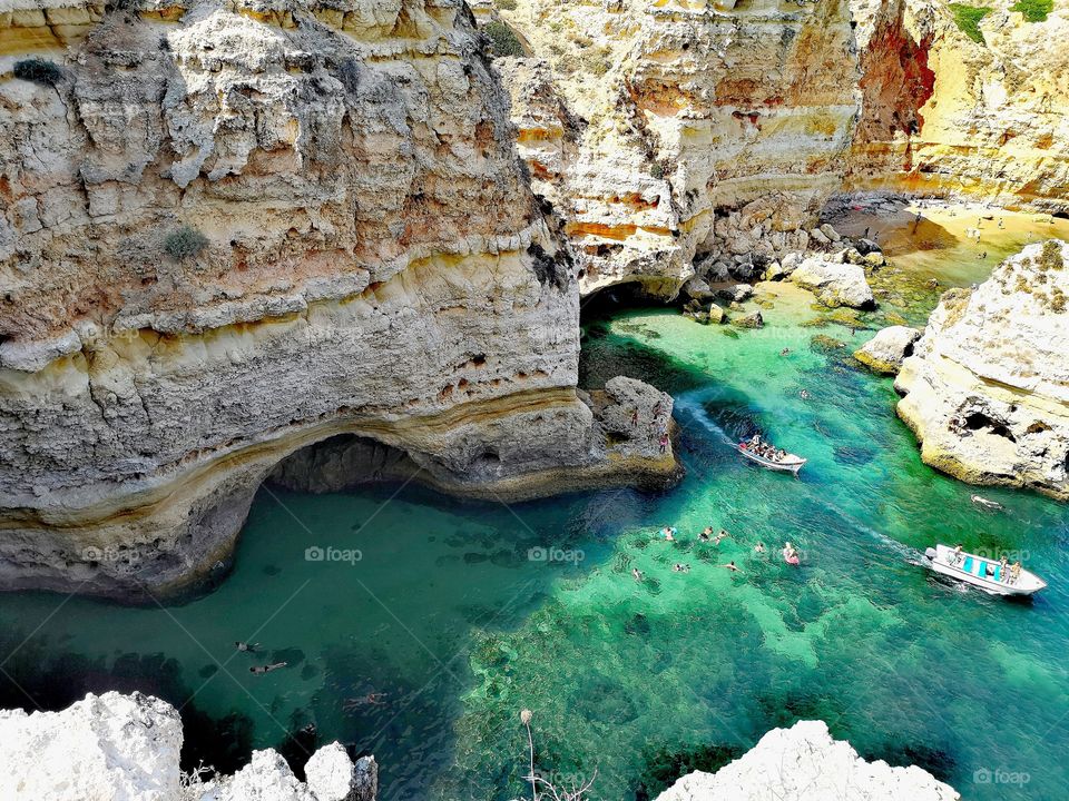 Clear water and secret caves