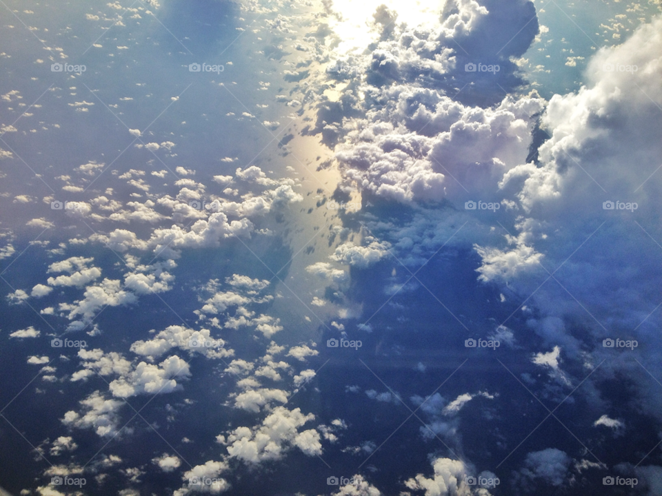 sky heaven blue clouds by twilite