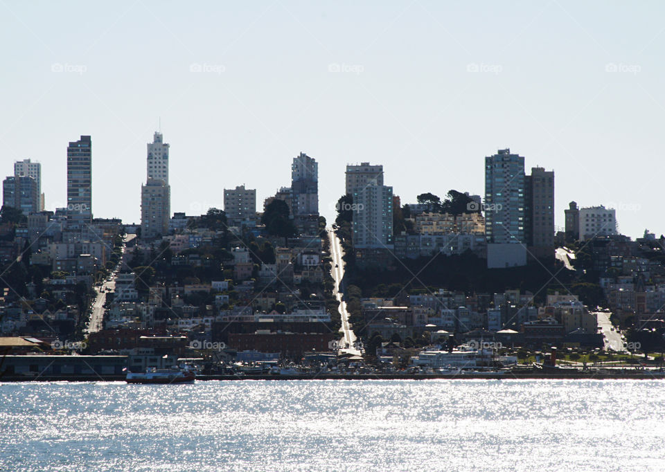 Cityscape with water 