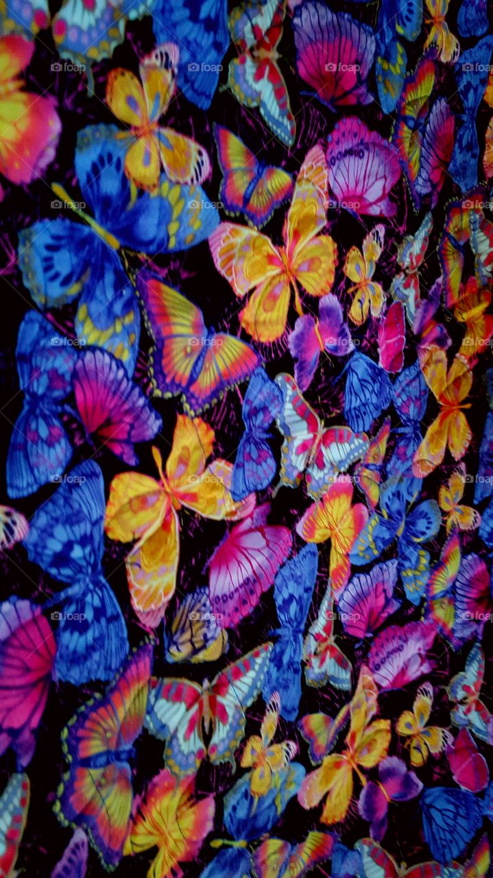 butterfly pattern on cloth