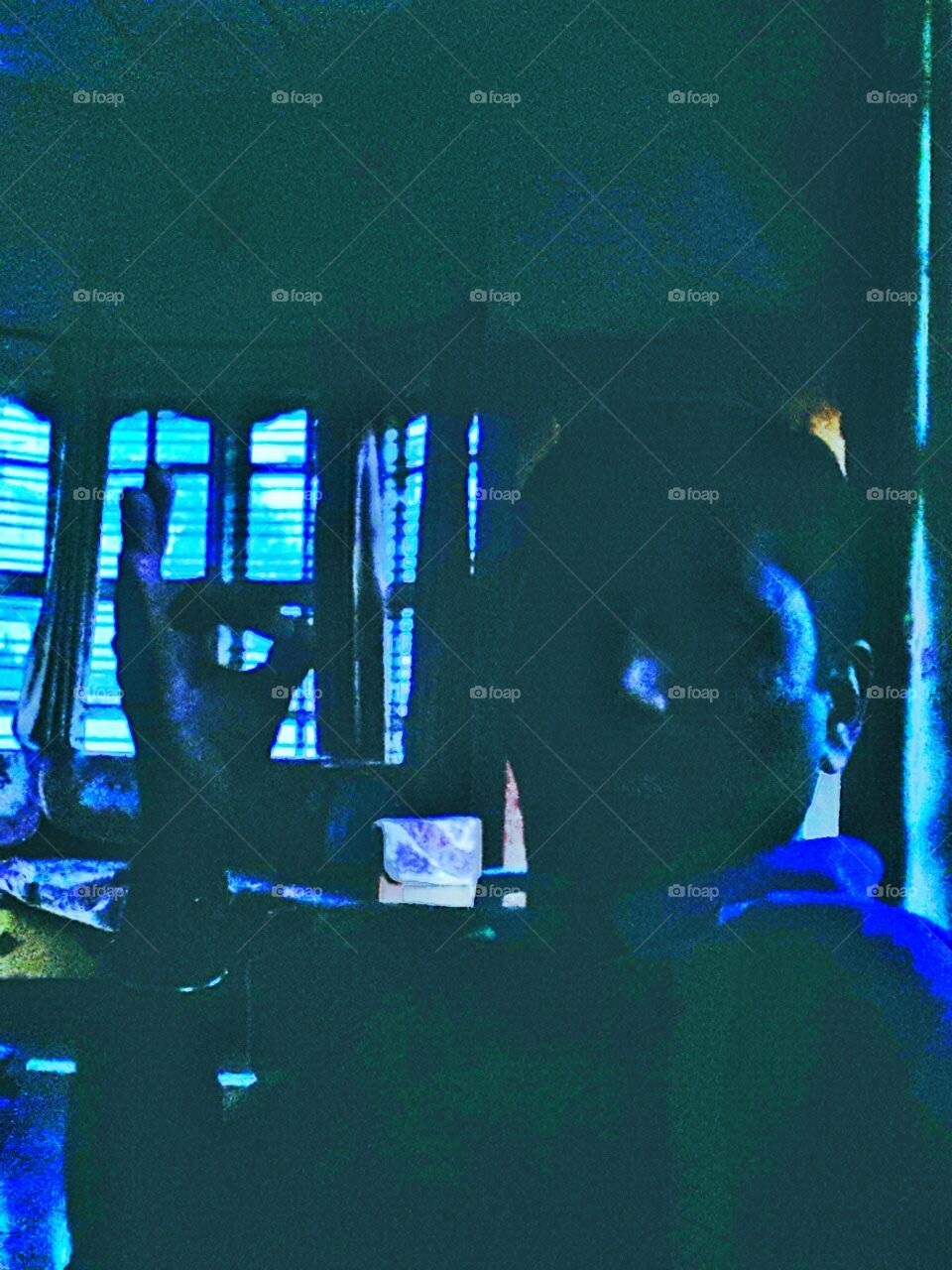 dark. photo with windows