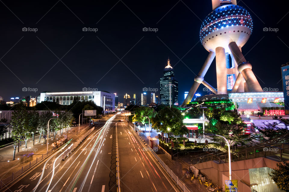 Shanghai Pudong,at night