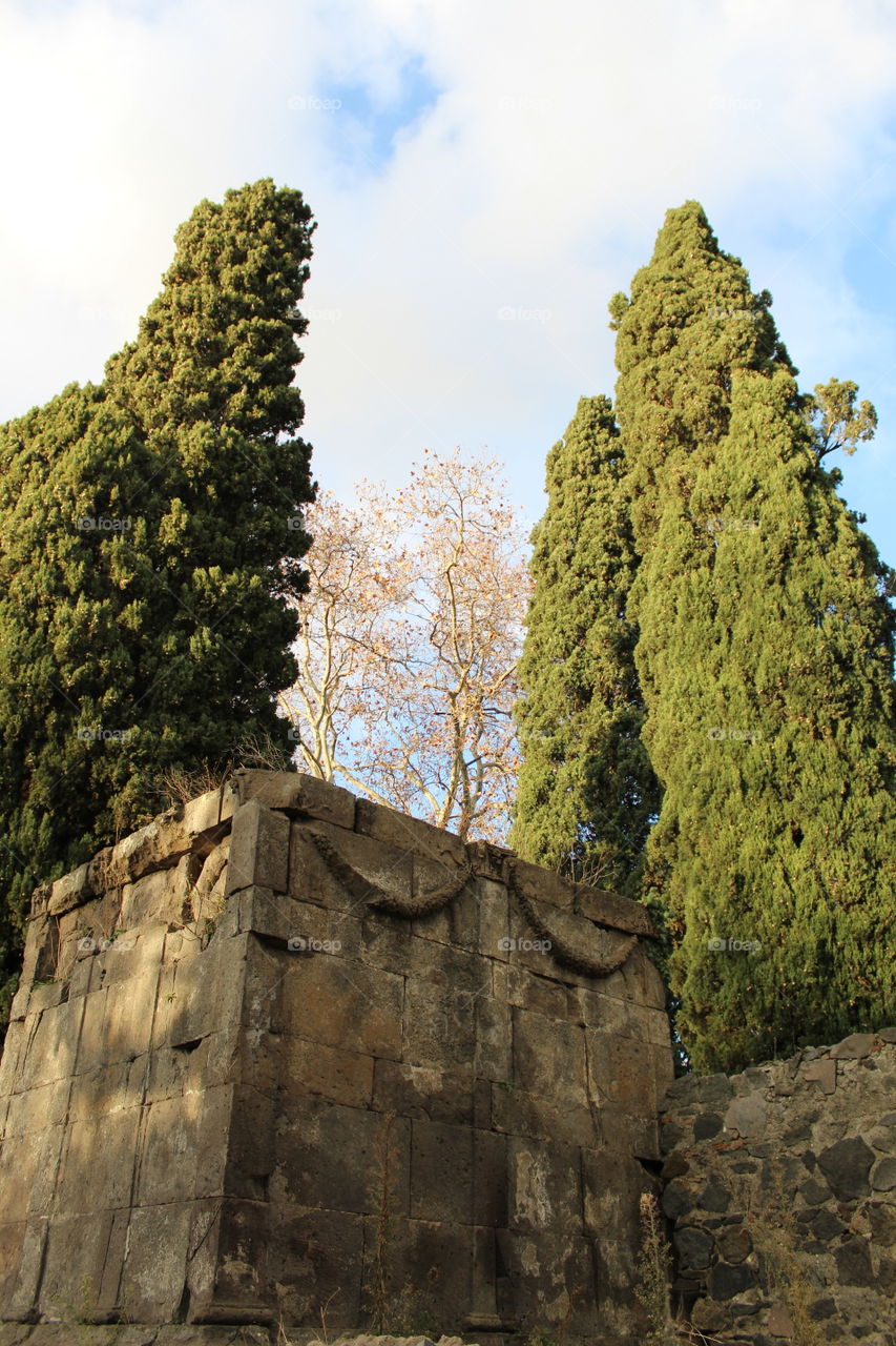 Tomb - Cemetery of the city of Pompeii.