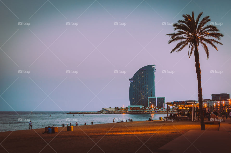 Plage de Barcelone 