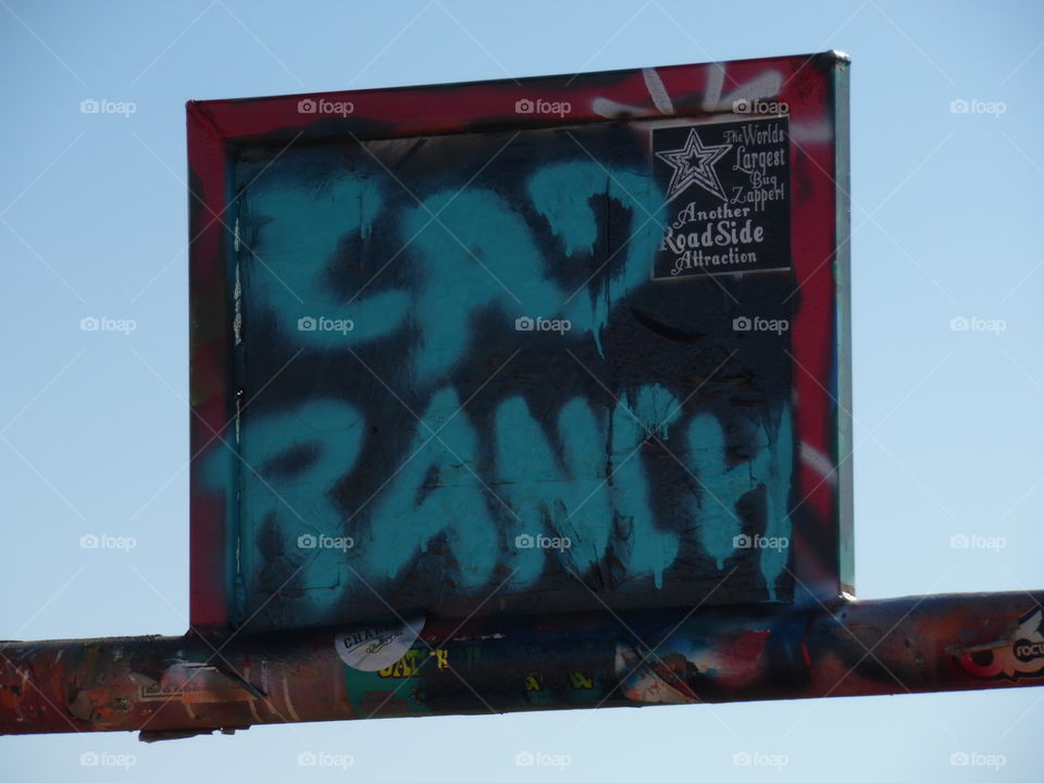 Official Cadillac ranch sign