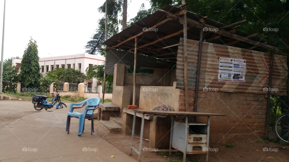 chair resting place old rusty
