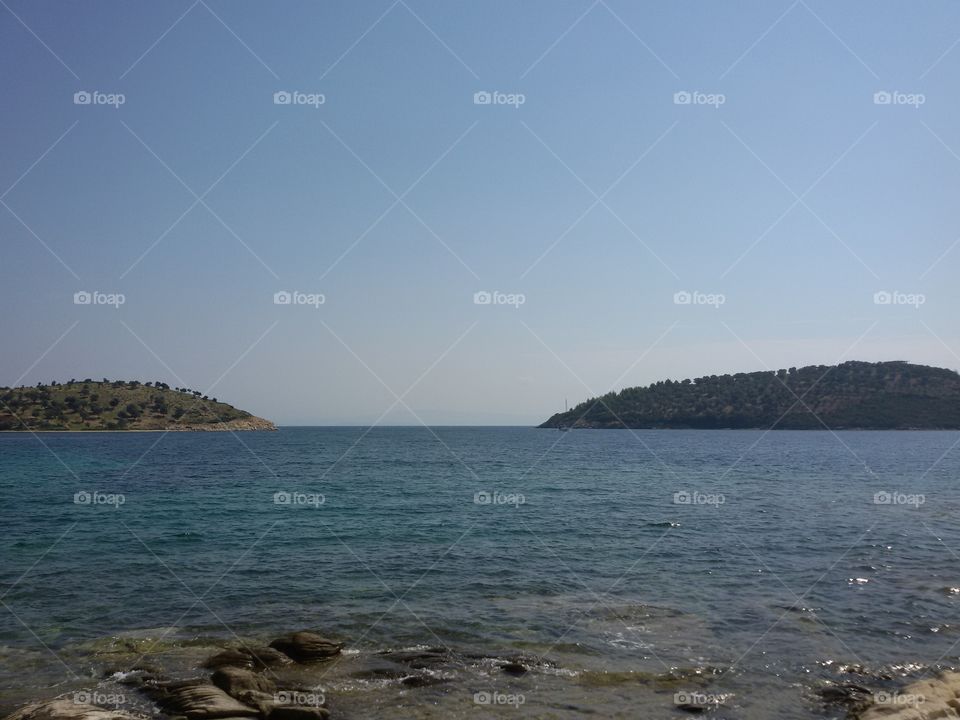 Sand beach in Greece