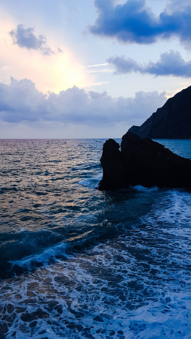 Seascape in Monterosso al mare in Italy