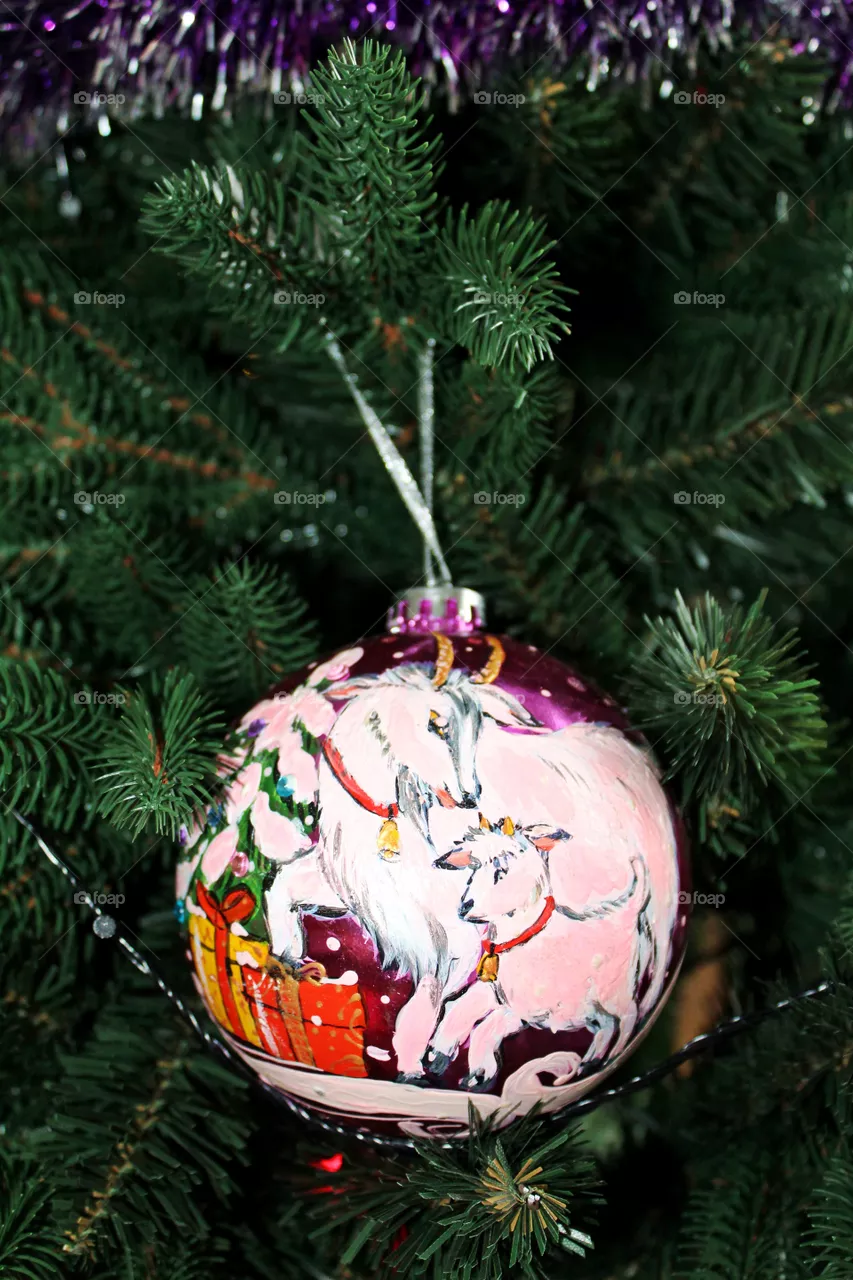 Personalized toy for christmas tree.