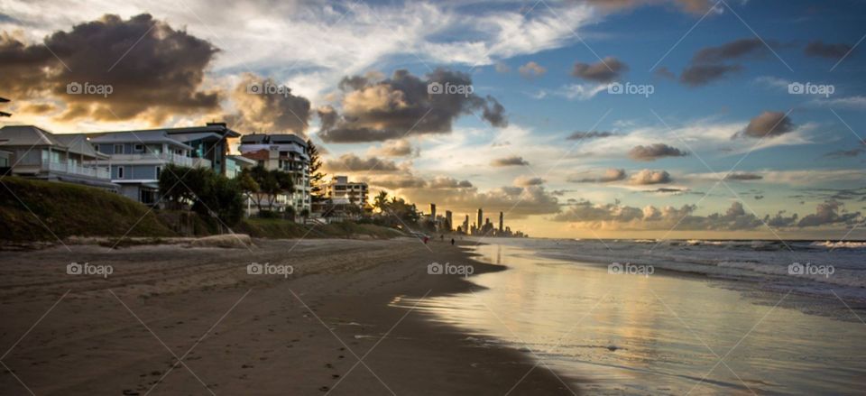 Nobbys Beach, Gold Coast, Queensland, Australia. 
