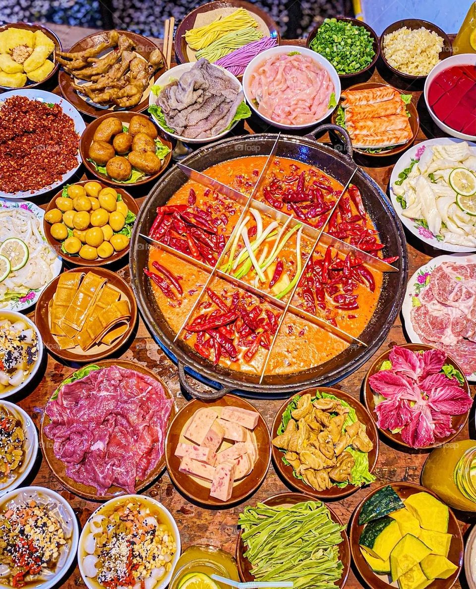 Hot pot is his biggest feature