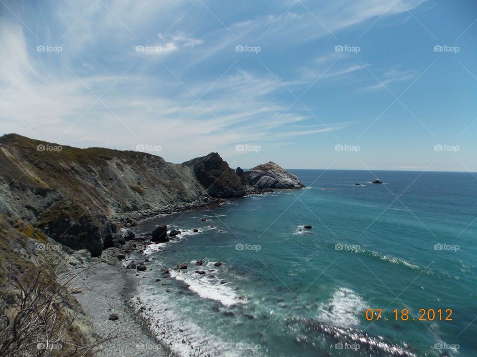 Pacific coastline 